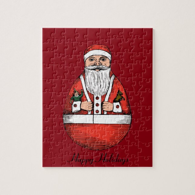 Chubby Rolly Polly Santa Toy Puzzle (Vertikal)