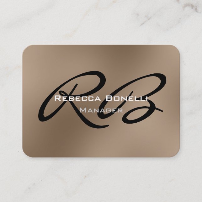 Chubby Roundby Corner Manager Business Card Visitenkarte (Vorderseite)