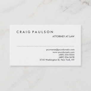 Chubby Schwarz-weiß Attorney at Law Business Card Visitenkarte