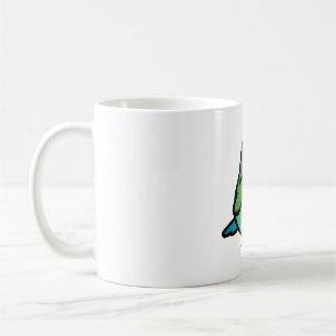 Chubby Seagreen Peach-face Lovebird Kaffeetasse