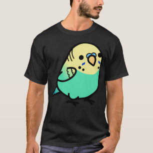 Chubby Sky Blue Yellow Headed Budgie T-Shirt