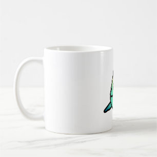 Chubby Sky Blue Yellow kopfdrags Budgie - Weiblich Kaffeetasse