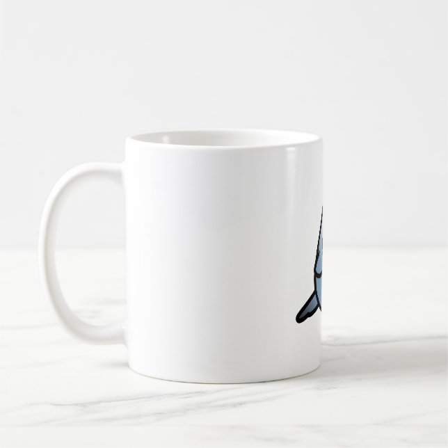 Chubby Slate Blue Budgie Kaffeetasse (Links)