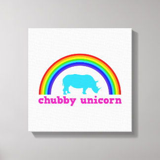 Chubby Unicorn Leinwanddruck