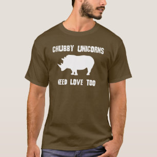 CHUBBY UNICORNS-BEDARFS-LIEBEauch RHINO-SPASS T-Shirt