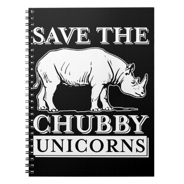 Chubby Unicorns Notizblock (Vorderseite)