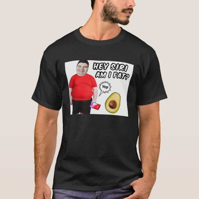 Chubby Weight Water Fat Nikocado Avocado Meme Pun  T-Shirt (Vorderseite)