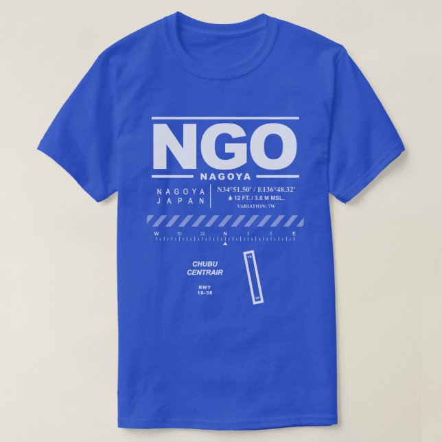 Chubu Centrair International Airport NGO T-Shirt (Design vorne)