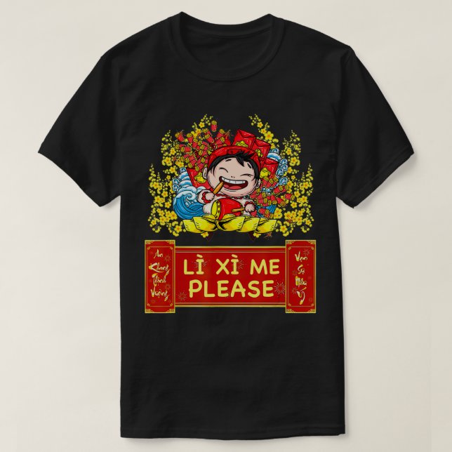 Chuc Mung Nam Moi 2021 Li Xi T-Shirt (Design vorne)