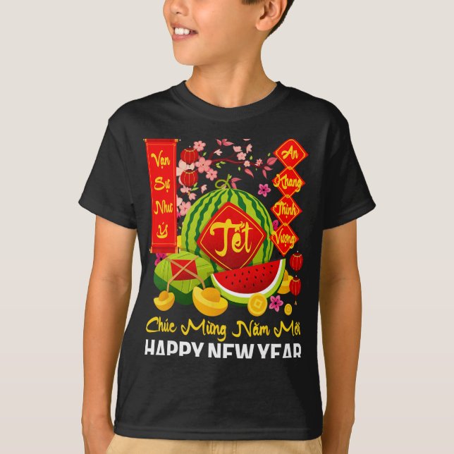 Chuc Mung Nam Moi Happy Lunar New Year Vietnamese  T-Shirt (Vorderseite)