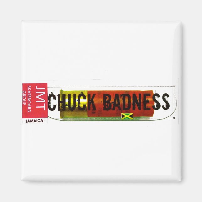 CHUCK BADNESS/TST Merchandise Magnet (Vorne)