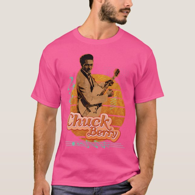 Chuck Berry Retro Art T-Shirt (Vorderseite)