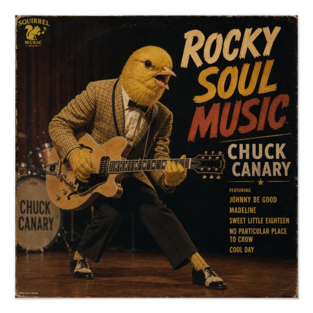 Chuck Canary Album: eine Parodie Poster (Vorderseite)