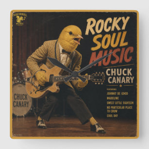 Chuck Canary Album: eine Parodie Quadratische Wanduhr