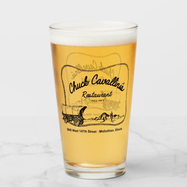 Chuck Cavallin's Restaurant, Midlothian, IL Glas (Vorne (Gefüllt))