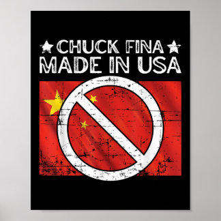 Chuck Fina China Handelskriegstag Befreiung Trump Poster