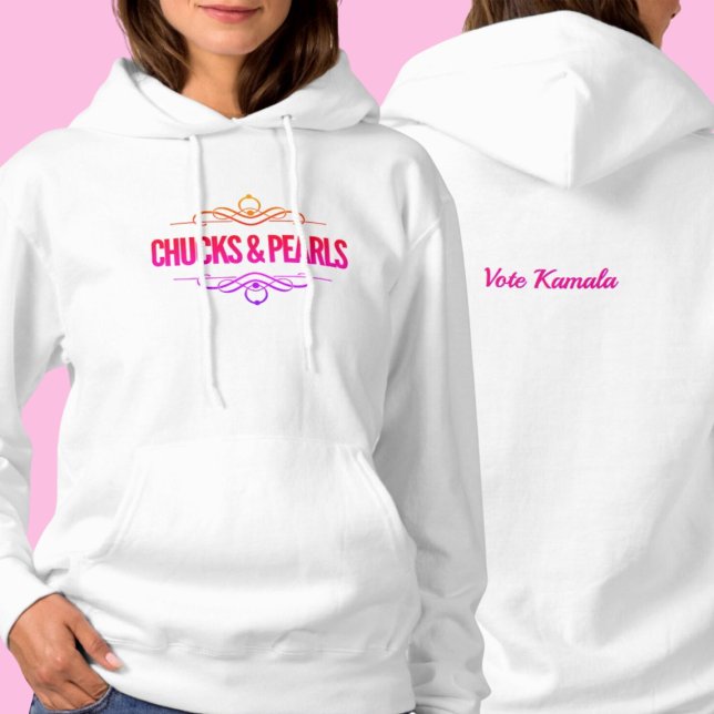 Chucks & Pearls Vote Kamala Hoodie (Von Creator hochgeladen)