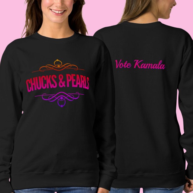Chucks & Pearls Vote Kamala Sweatshirt (Von Creator hochgeladen)