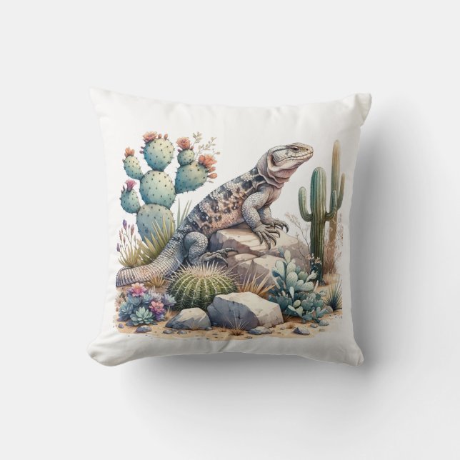 Chuckwalla Chillin Kissen (Vorderseite)