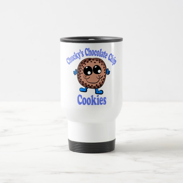Chuckys Schokoladen Chip Cookies Reisebecher (Mittel)
