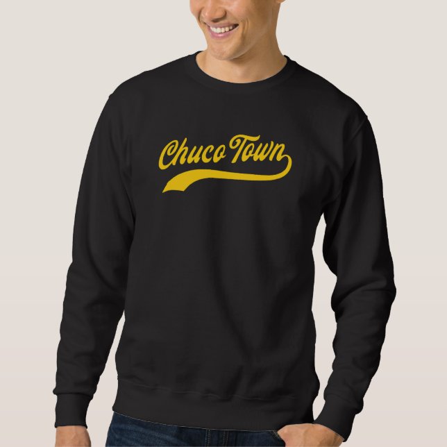 Chuco Town El Paso Tx Klassisches Baseball-Design Sweatshirt (Vorderseite)