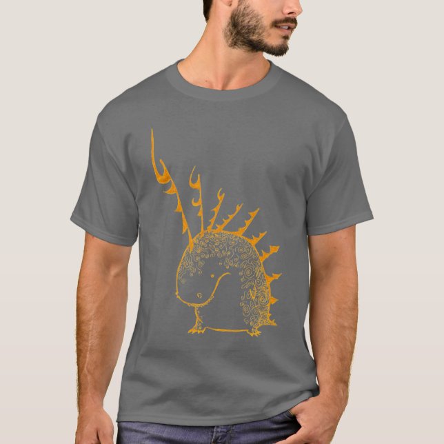 chuffy der (gelbe) T - Shirt des Drachen (Vorderseite)