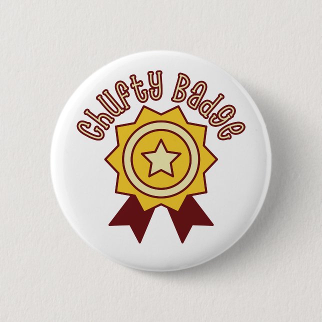 Chufty-Abzeichen - nordhumorvolles Manchester Button (Vorderseite)