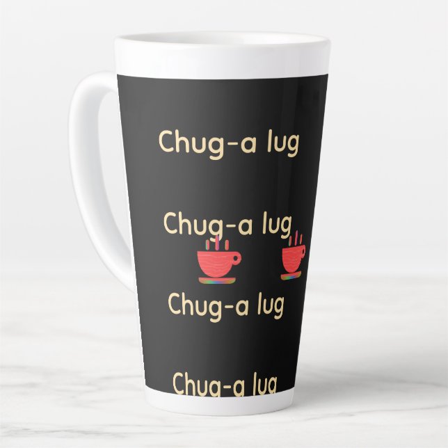Chug A Lug Black  Milchtasse (Linke Ecke)