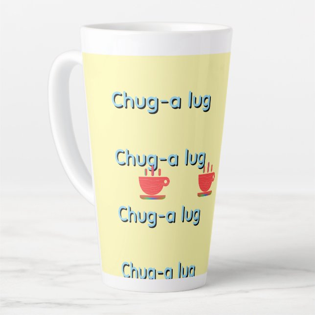 Chug A Lug Gelb   Milchtasse (Linke Ecke)