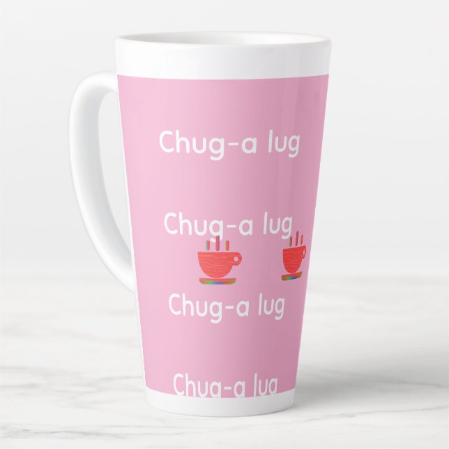Chug A Lug Pink   Milchtasse (Linke Ecke)