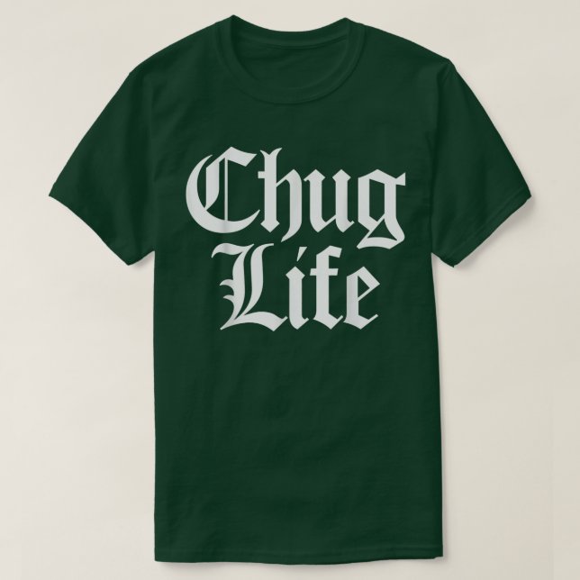 CHUG LIFE Heavy Metal Thrash Djent Guitarist Guita T-Shirt (Design vorne)