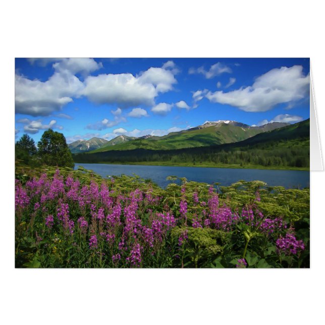 Chugach Mountains - 5" x 7" Art Card (Vorderseite (Horizontal))