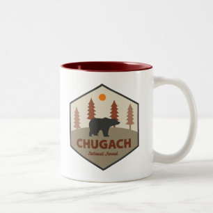 Chugach National Forest Alaska Bear Zweifarbige Tasse