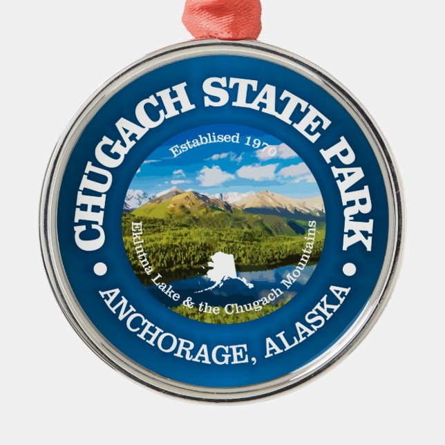 Chugach SP Ornament Aus Metall (Vorne)