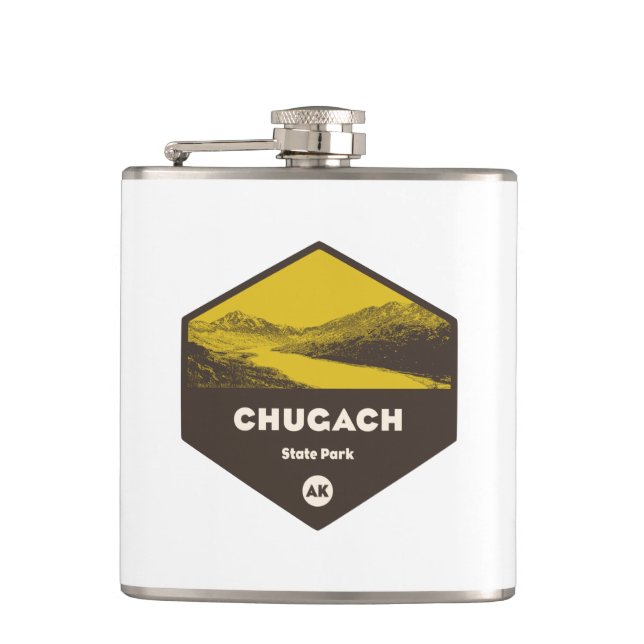 Chugach Staat Park, Alaska Flachmann (Vorderseite)