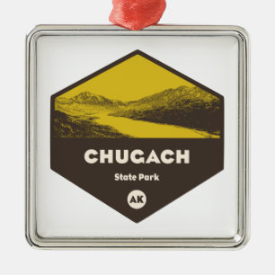 Chugach Staat Park, Alaska Ornament Aus Metall