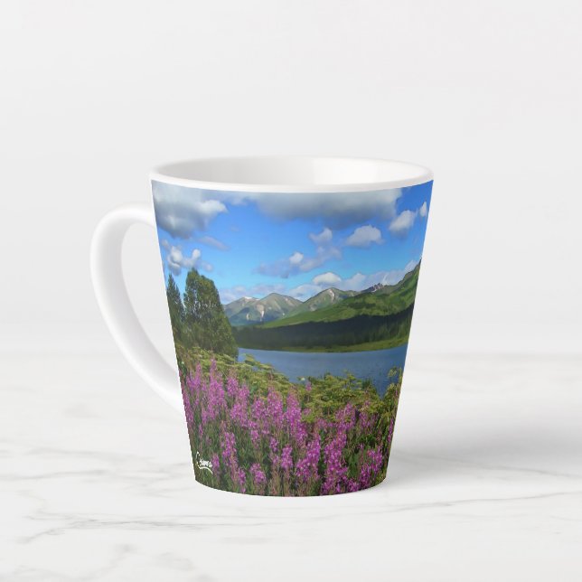 Chugatgebirge - Latte Tasse (Linke Ecke)