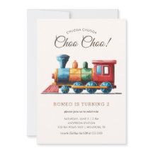 Chugga Chugga Choo Choo Vintage Zug 2. Geburtstag