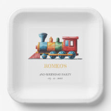 Chugga Chugga Choo Choo Vintage Zug 2. Geburtstag