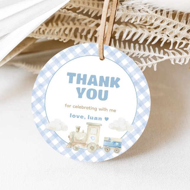 Chugga Chugga Train Birthday  Geschenkanhänger (Train Boy Birthday Party Favor Tags)