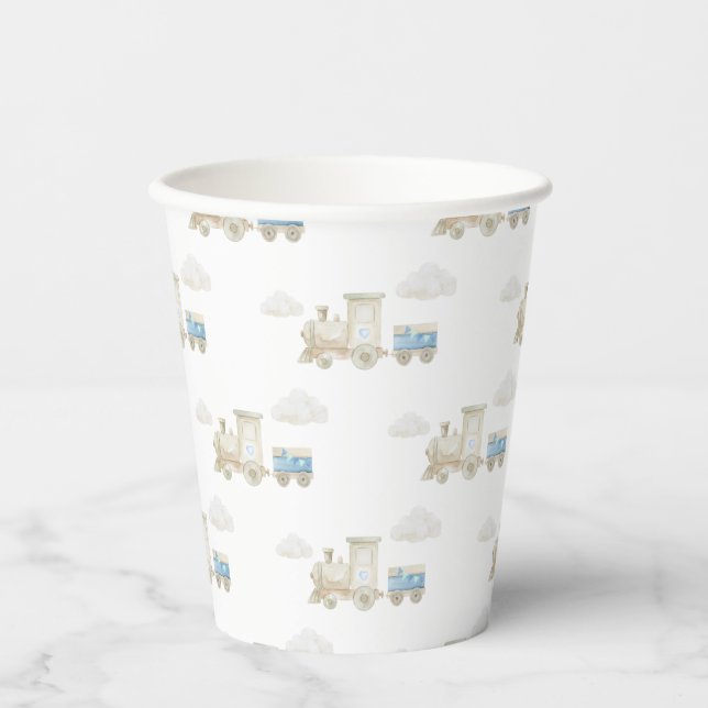 Chugga Chugga Train Birthday  Pappbecher (Vorderseite)