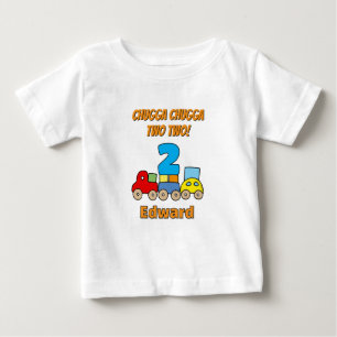 Chugga Chugga Two Two 2. Geburtstag Zug Baby T-shirt