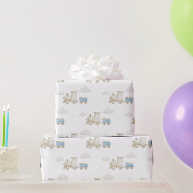 Chugga Chugga Zug Geburtstag  Geschenkpapier (Partygeschenke)