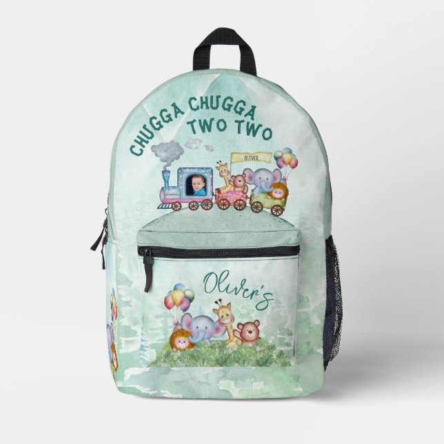 Chugga Chugga Zwei Watercolor Bedruckter Rucksack (Vorderseite)