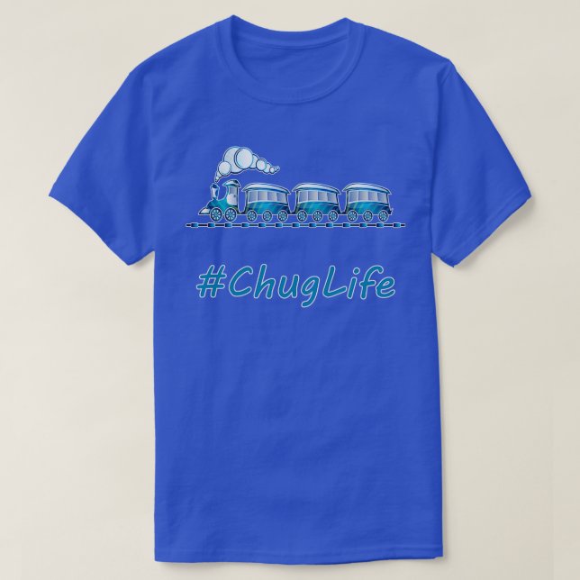 ChugLife Blue Zug T-Shirt (Design vorne)