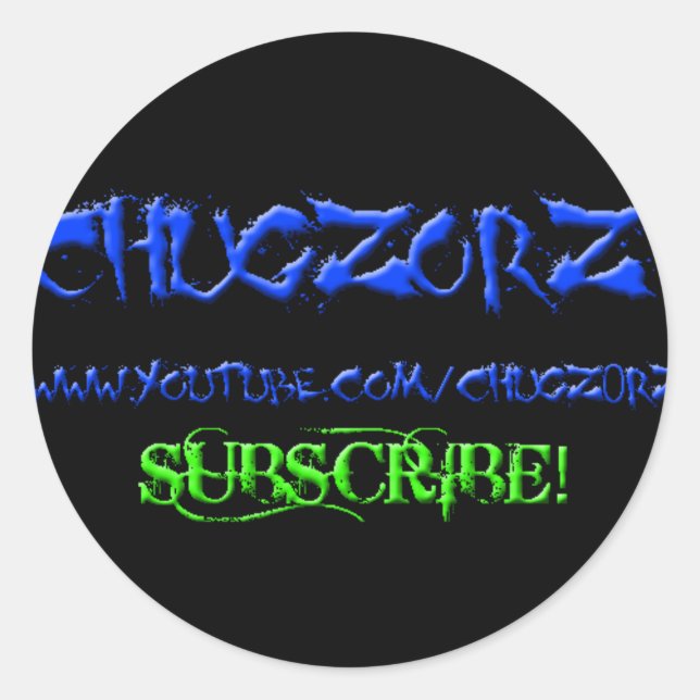 Chugz0rz Sticker (Vorderseite)