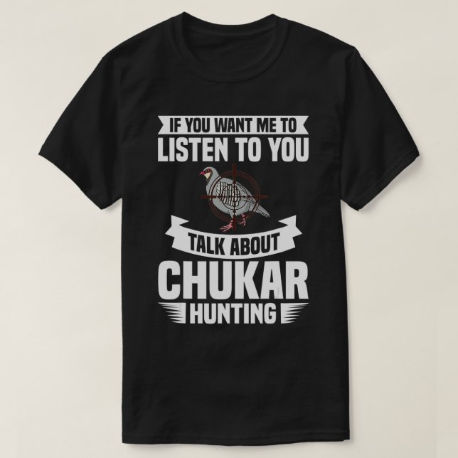 Chukar Junting Bird Hunter Season2 T-Shirt (Design vorne)