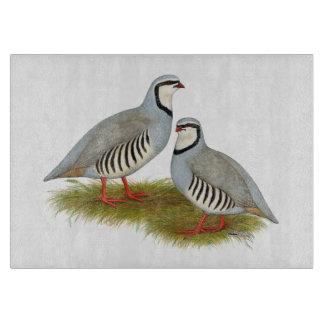 Chukar Partridge Pair Schneidebrett