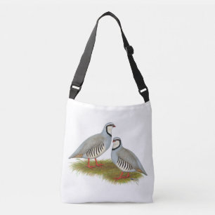 Chukar Partridge Pair Tragetaschen Mit Langen Trägern
