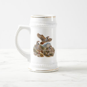 Chukar Rebhuhn-Kunst Bierglas